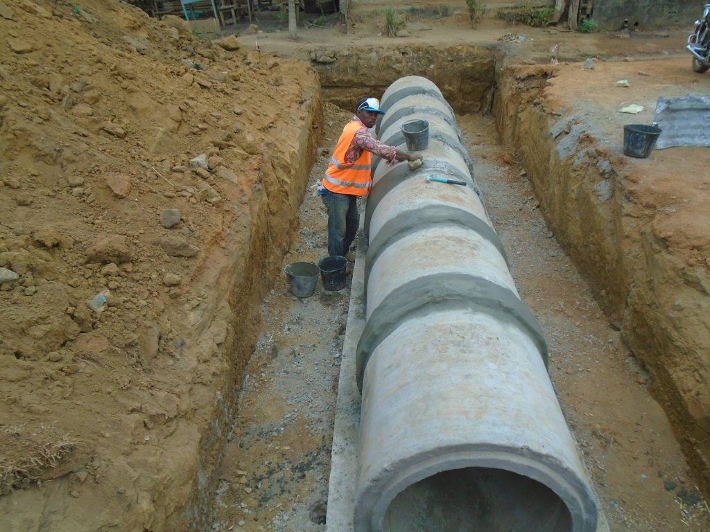 Travaux de pose de buse